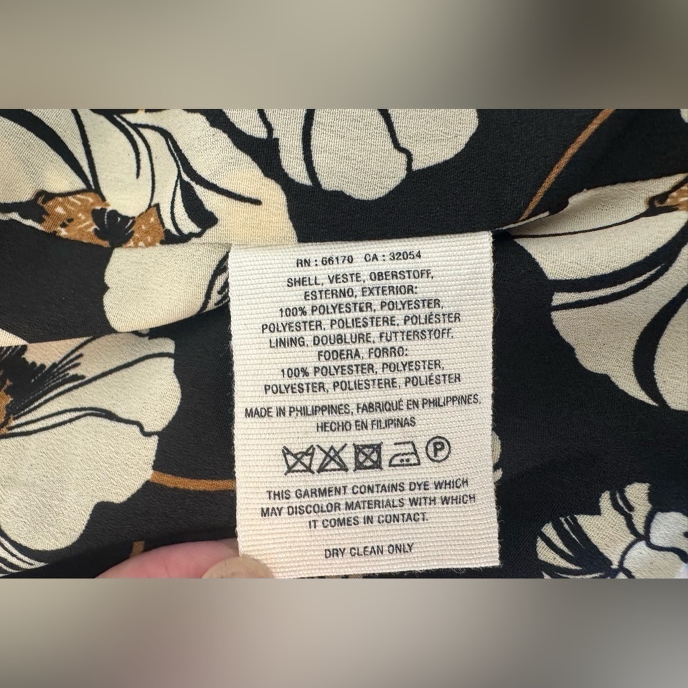 Cartonnier by Anthropologie Black Open Front Blazer Career Office Evening Size 4 - Picture 7 of 8